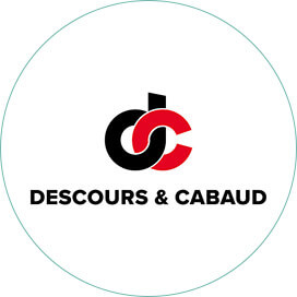 Logo de Descours & Cabaud qui a fait appel à HARMONY pour son projet d'agencement de bureaux.